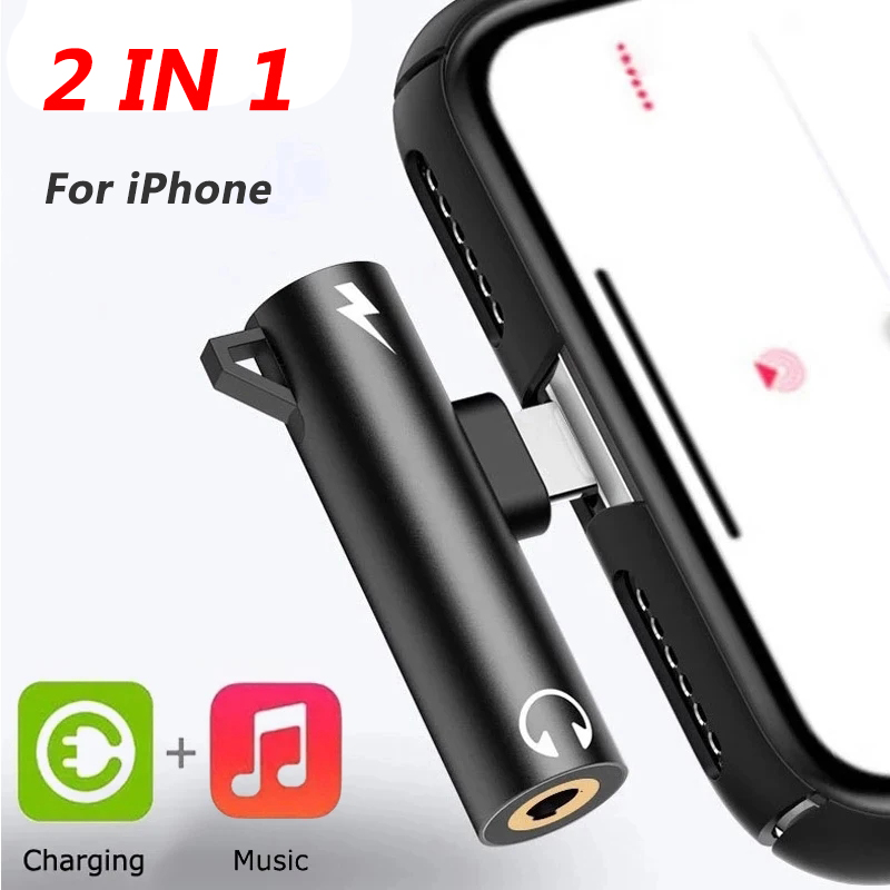 Earphone Splitter Jack - Divisor adaptador 2 en 1 para
