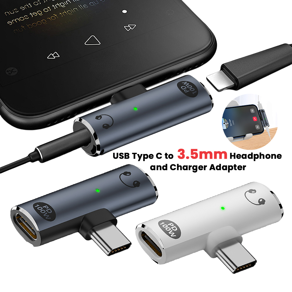 Earphone Splitter Jack - Adaptador auxiliar de Audio 2 en