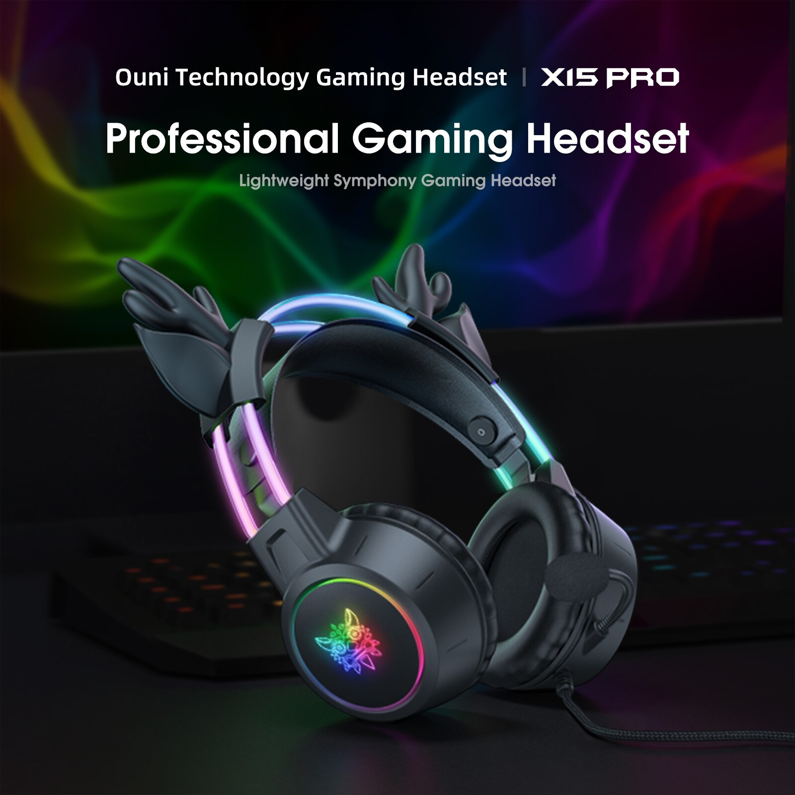 ONIKUMA-auriculares con astas  - Gaming Headset Rgb reseña y precio