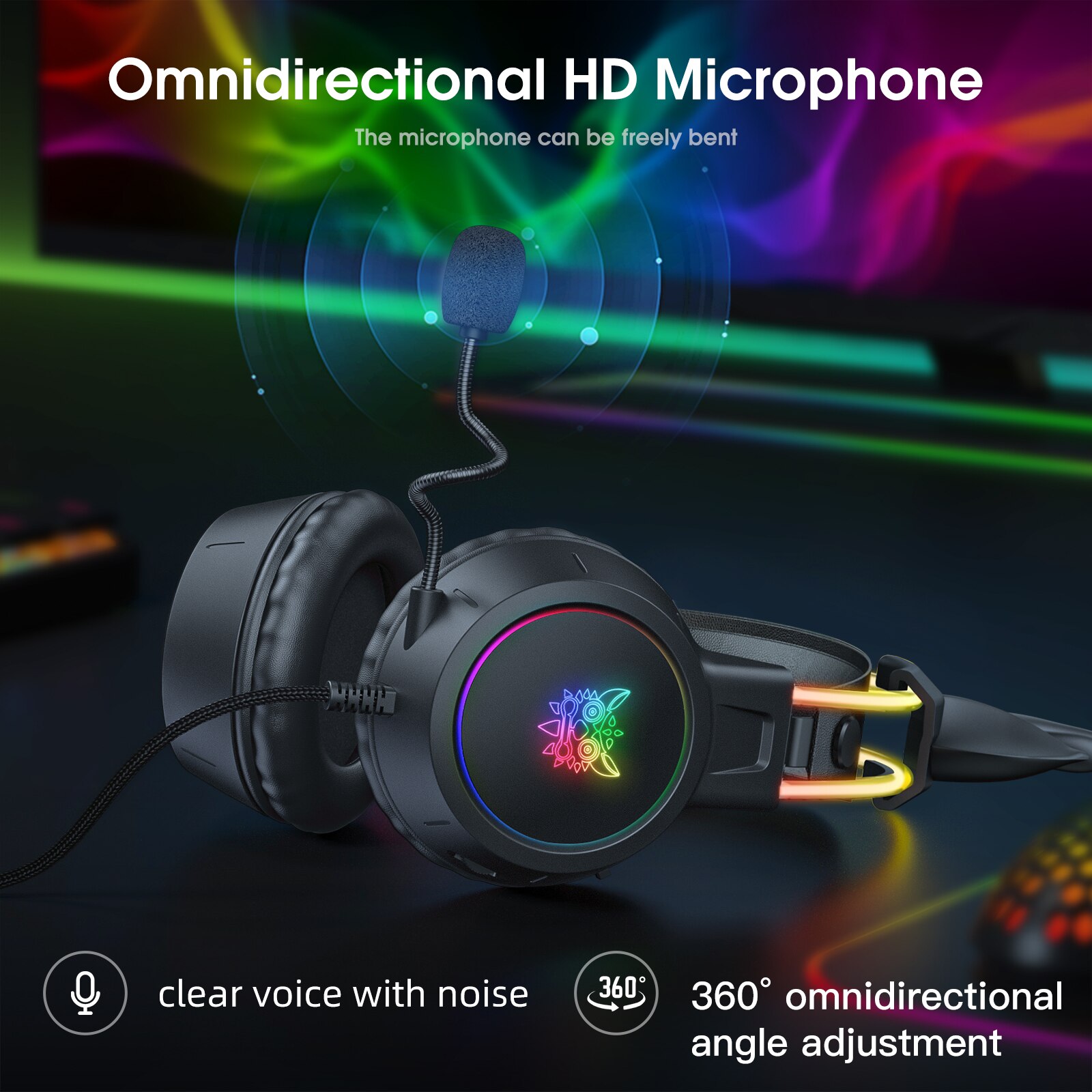 ONIKUMA-auriculares con astas  - Gaming Headset Rgb reseña y precio